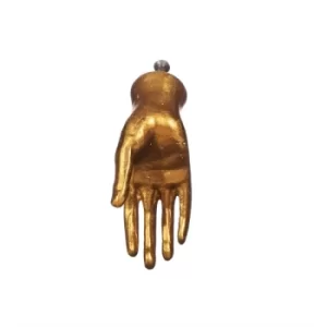 Image of Gold Hand Drawer Knob
