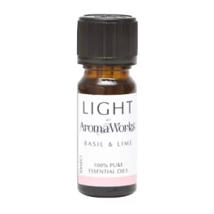 image of AromaWorks Basil and Lime Essential Oil 10ml