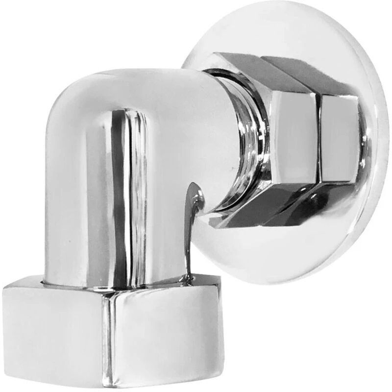 Image of nuie Wall Return Elbow - Chrome, Silver VQE001