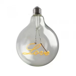Image of Vintage 2W LED ES/E27 Love Globe Bulb