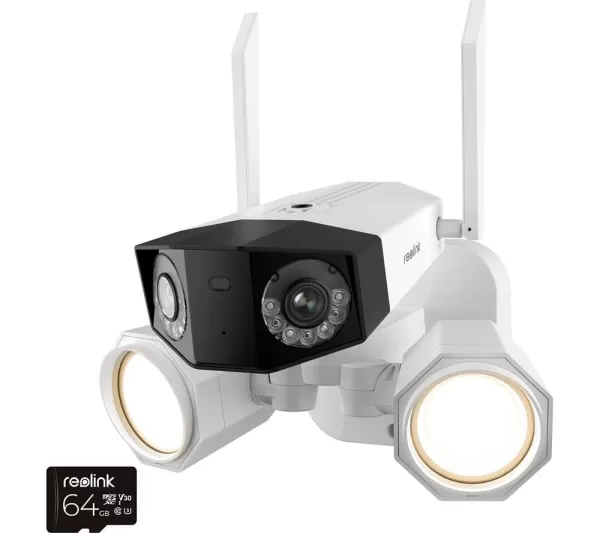 Image of REOLINK Duo Floodlight 2-lens 4K 1728p WiFi Security Camera - White