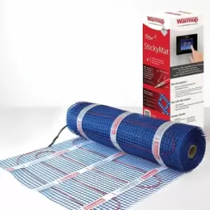 image of Warm Up - Warmup Electric Underfloor Heating Sticky Mat Kit Red Floor Cable 200W/m2 - 4m2