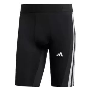 Image of adidas Techfit 3-Stripes Training Short Tights Mens - Black