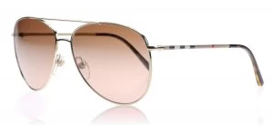 image of Burberry BE3072 Sunglasses Gold 114513 57mm