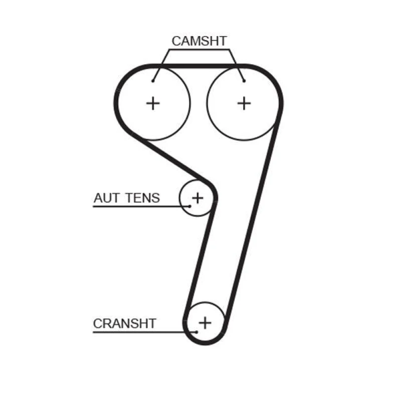 Image of GATES 5669XS Timing Belt G-Force Redline , Number of Teeth: 117 Timing Belt (306)