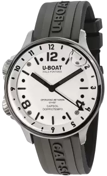 Image of U-Boat Watch Capsoil Doppiotempo 45 SS White