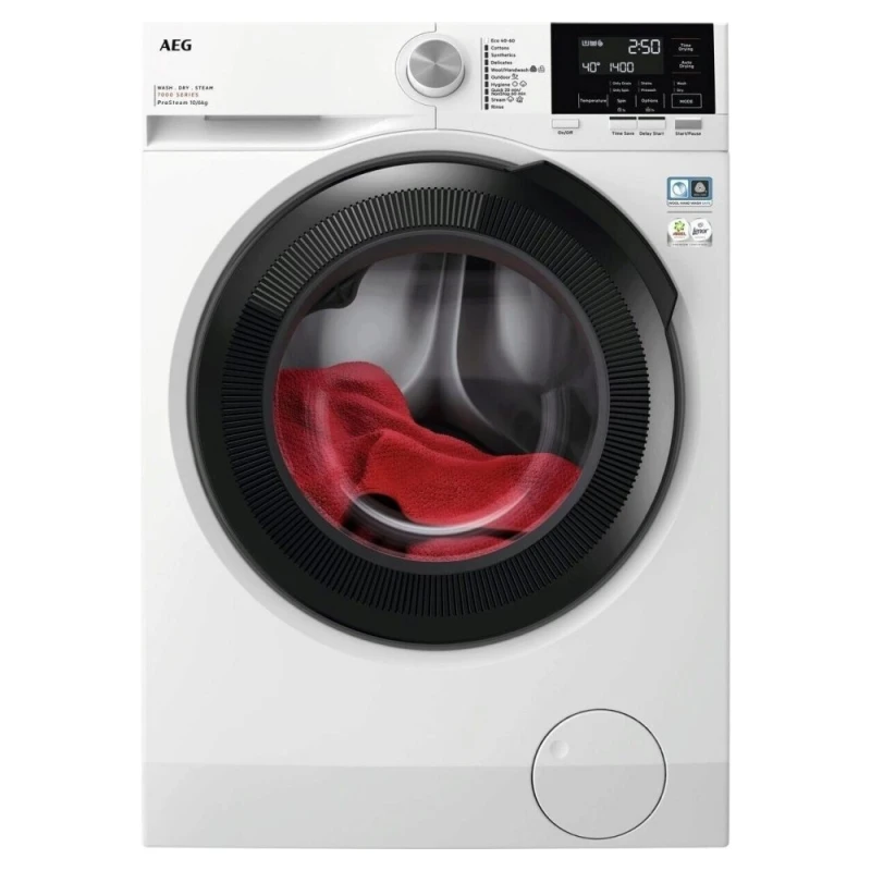Image of AEG LWR7116O4B 10kg/6kg Washer Dryer 7000 Series - White LWR7116O4B