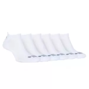 image of Jeep 6 Pack Trainer Socks Mens - White