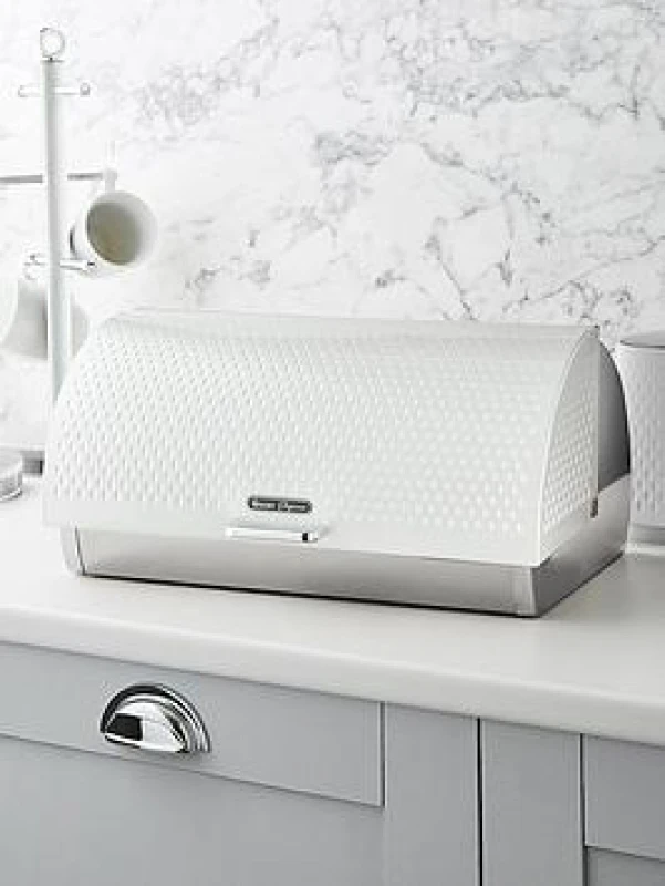 Image of Swan Elegance Bread Bin Canisters Medium White 38972701390