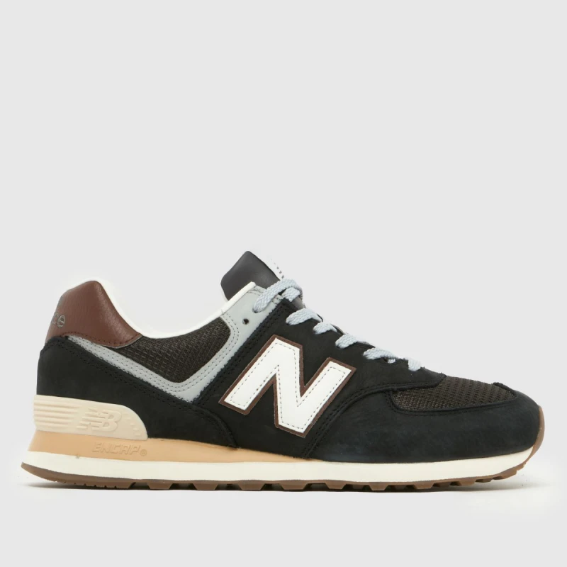 Image of New Balance 574 Trainers in Brown Multi Brown Multi UK 11 (EU 45½)