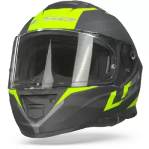 Image of LS2 FF800 Storm Nerve Matt Black Hivis Yellow Full Face Helmet M