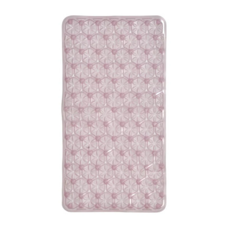 Image of Showerdrape Laguna Anti Slip Pink Pvc Bath Mat 68Cm X 37Cm