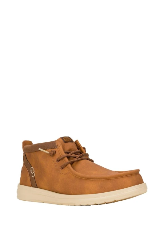 Image of Debenhams Debenhams Men Wally Mid Boot GripR Classic Cognac/Tan in brown Size: 8 brown 8 Male 197830541930