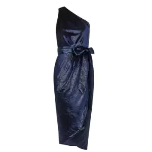 Image of Ted Baker Abinaa Midi Dress Womens - Blue