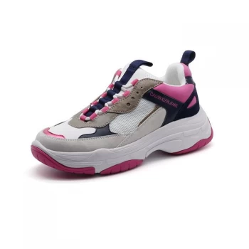 Image of Calvin Klein Jeans Trainers - White/Blue