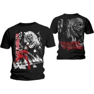 Image of Iron Maiden - Number of the Beast Jumbo Unisex Large T-Shirt - Black