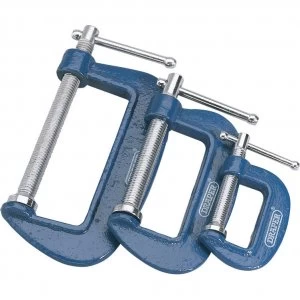 Image of Draper 3 Piece G Clamp Set