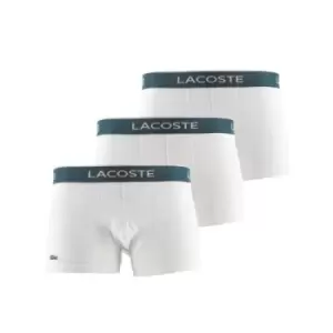 image of Lacoste White 3 Pack Trunk