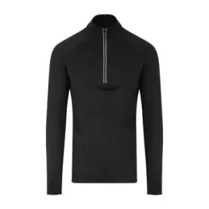 Image of AWDis Just Cool Mens Cool-Flex Half Zip Top (XL) (Jet Black)