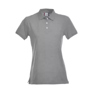 Clique Womens/Ladies Premium Melange Polo Shirt (XL) (Grey Melange)