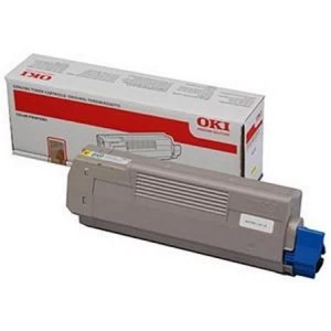 image of OKI 44059253 Yellow Laser Toner Ink Cartridge