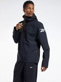 Image of Reebok Outerwear Shell Performance Jacket, Black Size XS Men