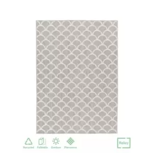 Image of Relay Hydroflex Indoor/Outdoor Rug Fan Grey 160X230Cm