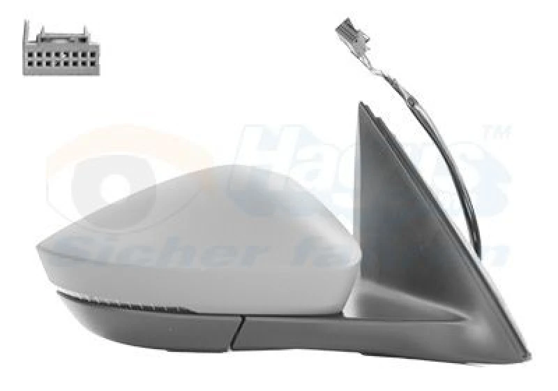 Image of VAN WEZEL Wing mirror VAN WEZEL 7611808