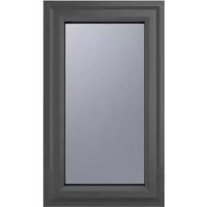 image of Crystal Casement uPVC Window Left Hand Opening 610mm x 1040mm Obscure Double Glazing /White in Grey