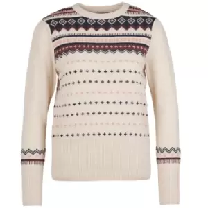 Image of Barbour Womens Birch Knit Sweatshirt Oatmeal 10
