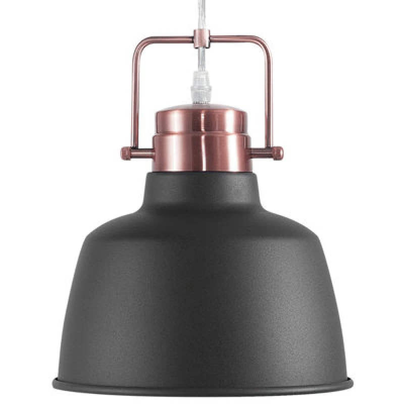 Image of Beliani Pendant Lamp Narmada Metal Graphite Grey