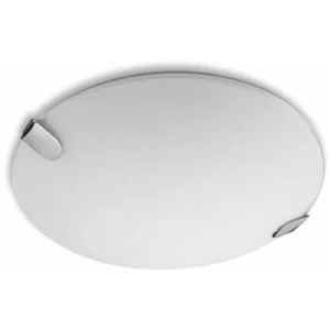 Image of Clip ceiling light, chrome and glass, 50 cm