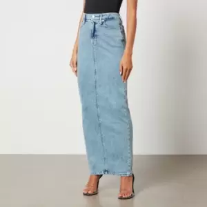 Image of Good American Uniform Maxi Denim Skirt - US 8/UK 12