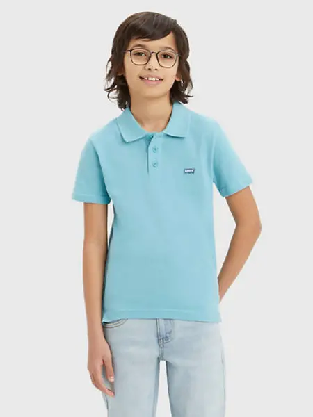 Teenager Back Neck Tape Polo - Blue