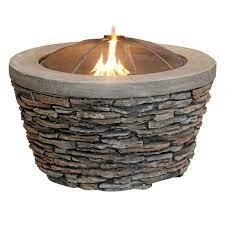 Callow Premium Wood Burning Stone Fire Pit - Garden & Outdoor