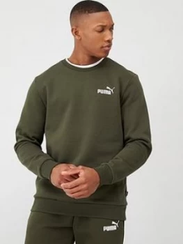 Image of Puma Crew Sweatshirt - Khaki, Size S, Men