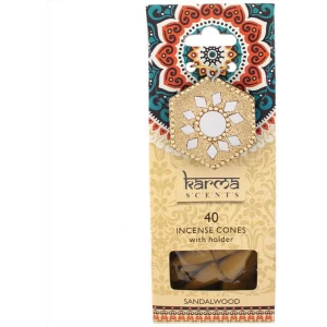 image of Karma Sandalwood Incense Cones Gift Set