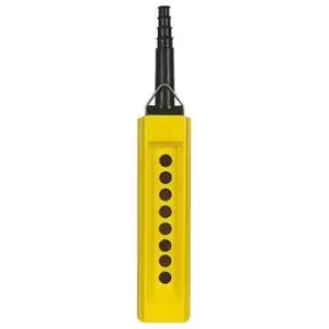 image of Schneider Electric Pendant Station Enclosure Harmony XACA, Polypropylene, 8 Cutouts, IP65 - Yellow