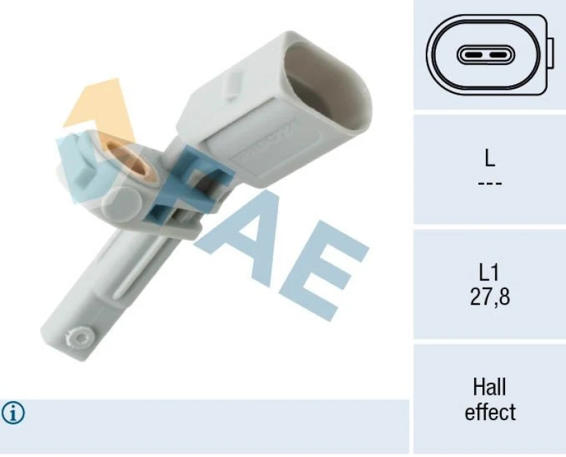 Image of FAE ABS sensor FAE 78141