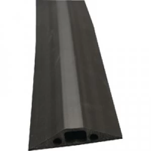 image of D-Line floor Cable Cover Black 68mm Wide 1.8m length cw connectors fc