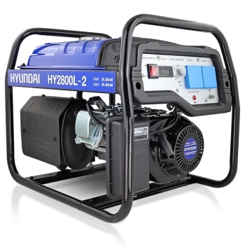 image of Hyundai 2.2kW / 2.75kVa* Recoil Start Site Petrol Generator HY2800L-2