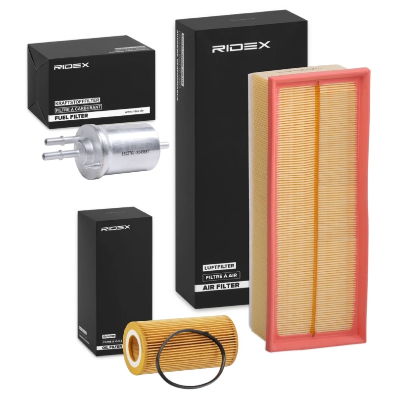 Image of RIDEX 4055F8148 Filter Set with gaskets/seals Filter Set (4055)