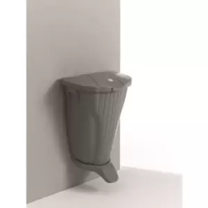 Image of Slingsby 50 Lt. Wall-Up Bin, Grey With Grey Lid and Pedal