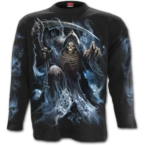Image of Ghost Reaper Mens Large Long sleeve T-Shirt - Black