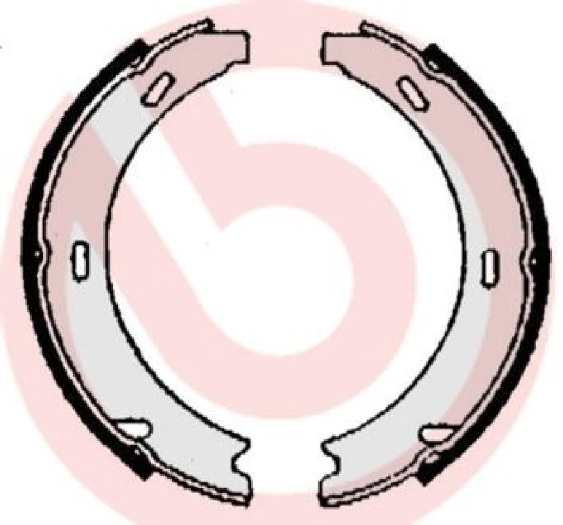 Image of BREMBO Handbrake shoes BREMBO S 50 508