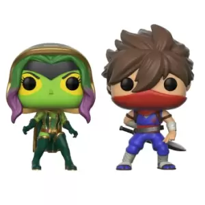 image of Marvel Vs Capcom Gamora Vs Strider Pop! Vinyl Figure 2 Pack