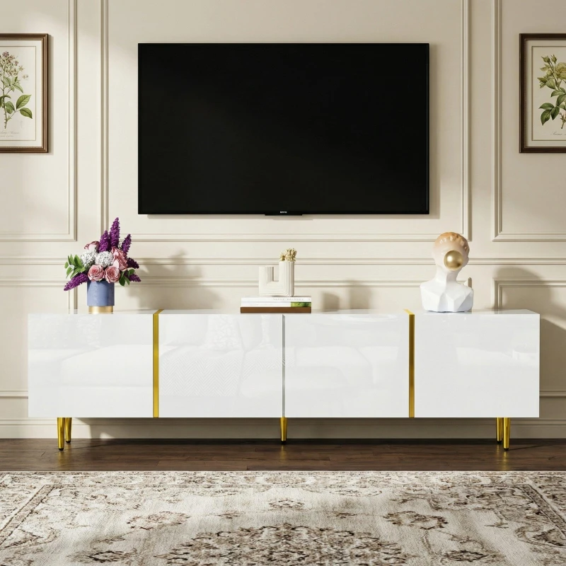 Image of Urban Meuble Modern TV Cabinet White Style White unisex One Size