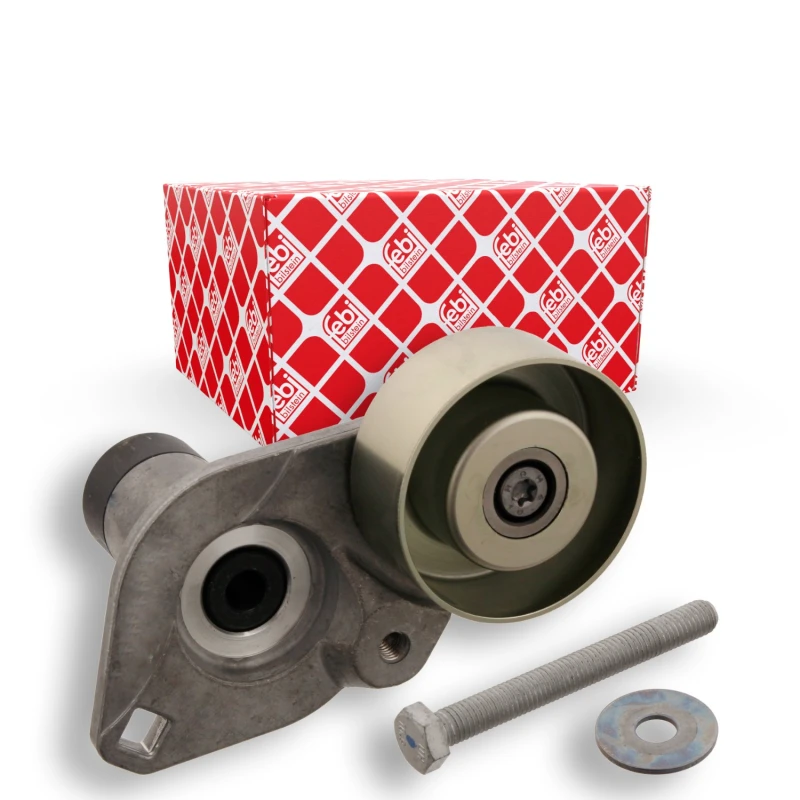 Image of FEBI BILSTEIN 28279 Tensioner with screw Belt Tensioner,v-ribbed belt (541)