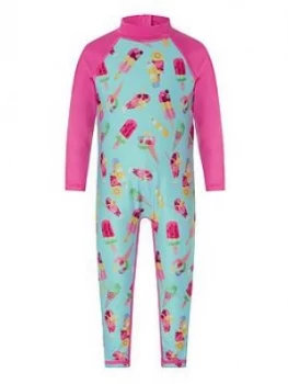 Image of Monsoon Baby Girls S.E.W Erica Sunsafe All In One - Turquoise