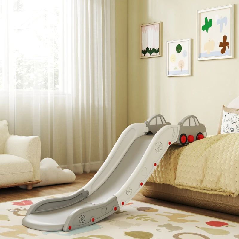 Image of AIYAPLAY Kids Slide for Bed, Sofa, Easy to Assemble, Grey 331-075V00GY